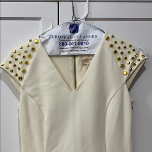 Michael Kors cream and gold dress - Size 00